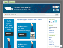 Tablet Screenshot of communicate2.wordpress.com