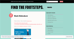 Desktop Screenshot of findthefootsteps.wordpress.com