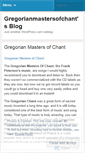 Mobile Screenshot of gregorianmastersofchant.wordpress.com