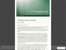 Tablet Screenshot of gregorianmastersofchant.wordpress.com