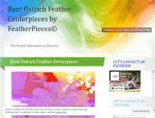 Tablet Screenshot of featherpieces.wordpress.com