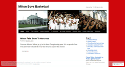 Desktop Screenshot of miltonbball11.wordpress.com