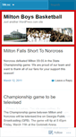 Mobile Screenshot of miltonbball11.wordpress.com