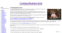 Desktop Screenshot of cookingbachelorstyle.wordpress.com