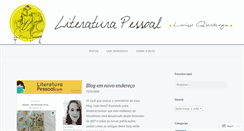 Desktop Screenshot of literaturapessoal.wordpress.com