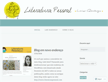 Tablet Screenshot of literaturapessoal.wordpress.com