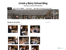 Tablet Screenshot of cronkyberry.wordpress.com