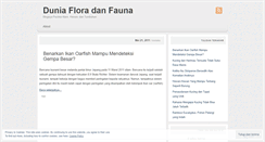 Desktop Screenshot of floradanfauna.wordpress.com