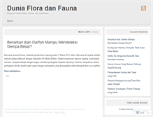 Tablet Screenshot of floradanfauna.wordpress.com