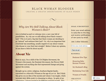 Tablet Screenshot of blackwomanblogger.wordpress.com