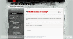 Desktop Screenshot of lecturerscott.wordpress.com