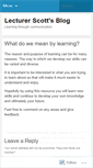 Mobile Screenshot of lecturerscott.wordpress.com