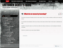 Tablet Screenshot of lecturerscott.wordpress.com