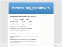 Tablet Screenshot of incrediblepizza.wordpress.com