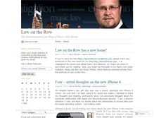 Tablet Screenshot of lawontherow.wordpress.com