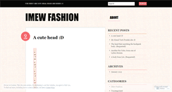 Desktop Screenshot of imewfashion.wordpress.com