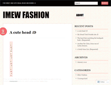 Tablet Screenshot of imewfashion.wordpress.com