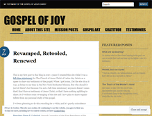 Tablet Screenshot of gospelofjoy.wordpress.com