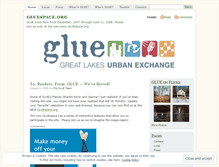 Tablet Screenshot of gluespace.wordpress.com
