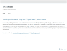Tablet Screenshot of amanda280.wordpress.com