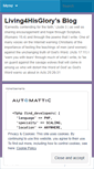 Mobile Screenshot of living4hisglory.wordpress.com