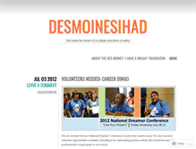 Tablet Screenshot of desmoinesihad.wordpress.com