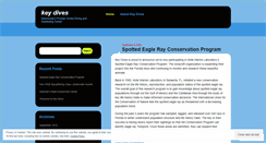 Desktop Screenshot of keydives.wordpress.com