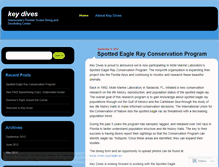 Tablet Screenshot of keydives.wordpress.com