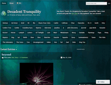 Tablet Screenshot of decadenttranquility.wordpress.com