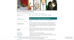 Desktop Screenshot of perfectproposals.wordpress.com