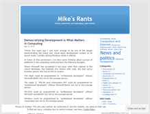 Tablet Screenshot of mikegalos.wordpress.com