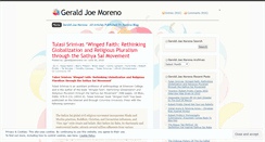 Desktop Screenshot of geraldjoemoreno.wordpress.com