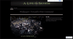 Desktop Screenshot of alifeinskyrim.wordpress.com