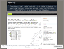 Tablet Screenshot of nightssky.wordpress.com