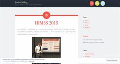 Desktop Screenshot of joshuacolin.wordpress.com