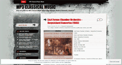 Desktop Screenshot of mp3classicalmusic.wordpress.com