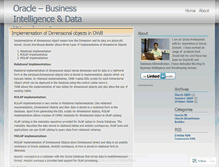Tablet Screenshot of oraclebidw.wordpress.com