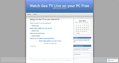 Desktop Screenshot of geolivetv.wordpress.com