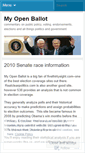 Mobile Screenshot of myopenballot.wordpress.com