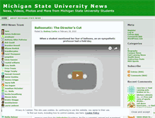 Tablet Screenshot of michiganstatenews.wordpress.com