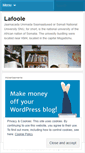 Mobile Screenshot of lafoole.wordpress.com