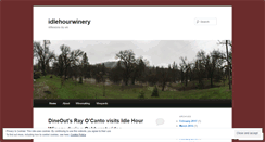 Desktop Screenshot of idlehourwinery.wordpress.com