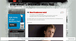 Desktop Screenshot of modelryanwright.wordpress.com