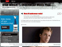 Tablet Screenshot of modelryanwright.wordpress.com