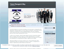 Tablet Screenshot of futuremanagers26.wordpress.com