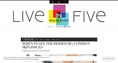 Desktop Screenshot of liveinfive.wordpress.com