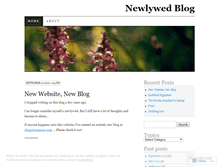 Tablet Screenshot of newlywedblog.wordpress.com