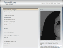 Tablet Screenshot of annieburie.wordpress.com