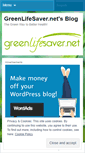Mobile Screenshot of greenlifesavernet.wordpress.com
