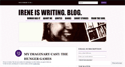 Desktop Screenshot of ireneiswriting.wordpress.com